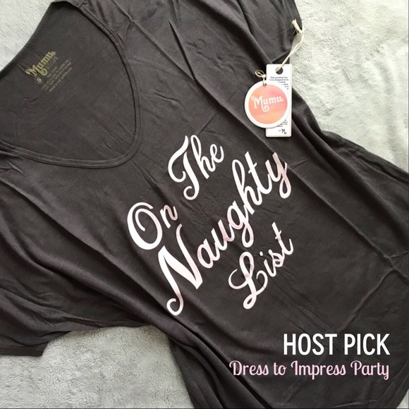 Show Me Your MuMu Tops - NWT Show Me Your Mumu Benji Tunic Tee Naughty List